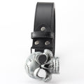 Skull Head Leather Belt