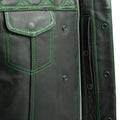 Upside Men's Club Style Leather Vest Men's Leather Vest First Manufacturing Company   