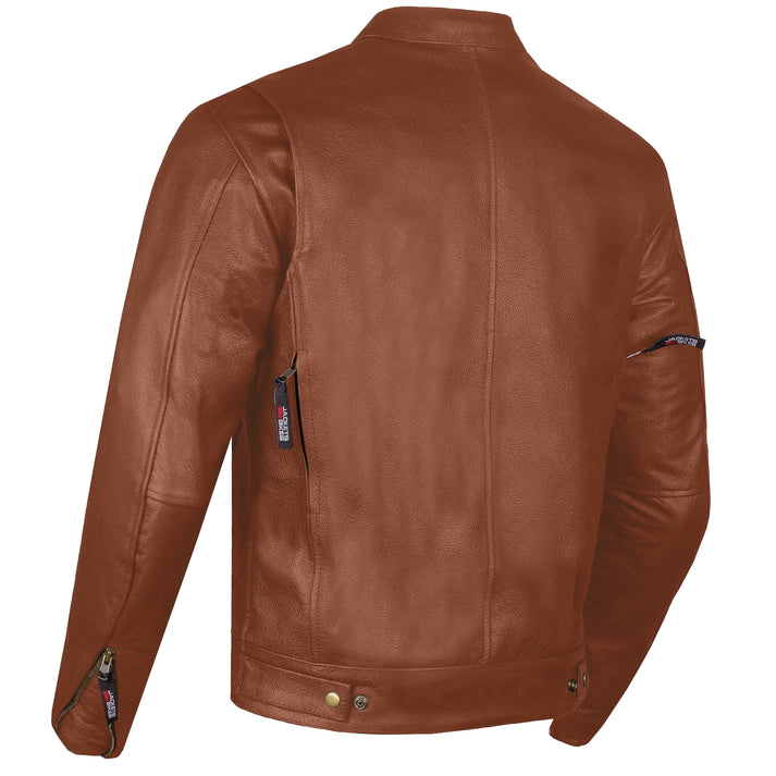 Men's Premium Buffalo Leather Biker Jacket – Armor-Ready