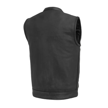 Hotshot Men's Motorcycle Leather Vest Men's Leather Vest First Manufacturing Company   