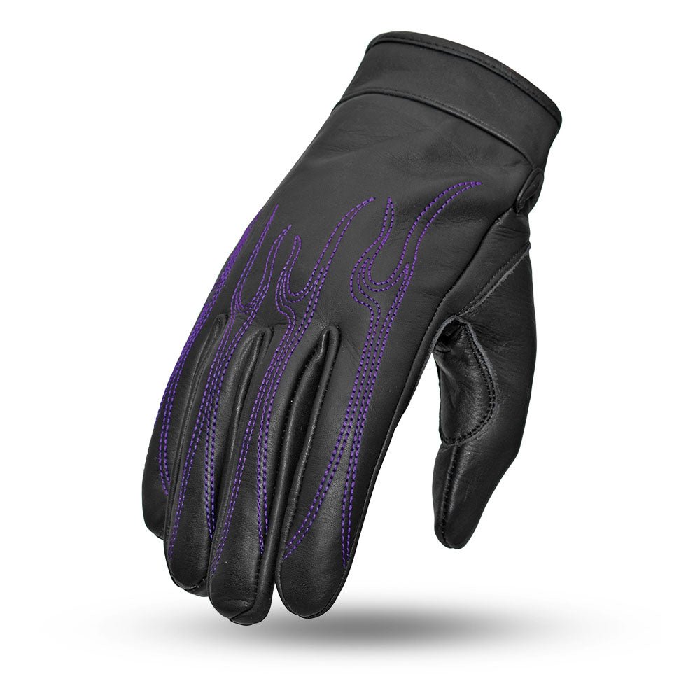 Inferno Women's Gloves Women's Gloves First Manufacturing Company Black Purple XS