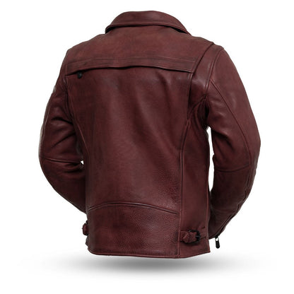 Night Rider Men's Motorcycle Leather Jacket Men's Leather Jacket First Manufacturing Company