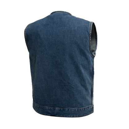 No Limit - Men's Motorcycle Denim Vest Men's Denim Vest First Manufacturing Company   