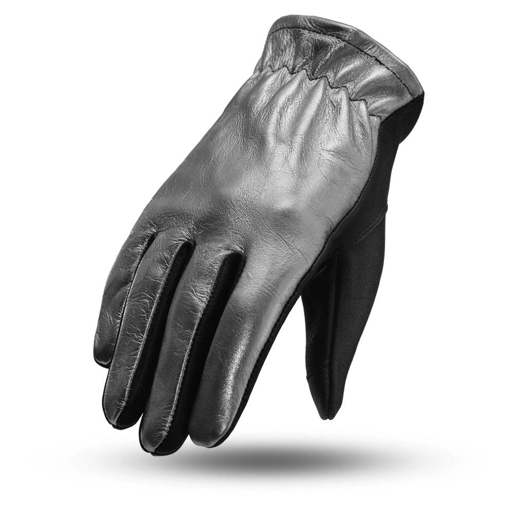 Roper Women's Motorcycle Leather Gloves Women's Gloves First Manufacturing Company Silver XS