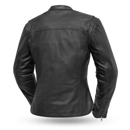 Roxy - Women's Leather Motorcycle Jacket Women's Leather Jacket First Manufacturing Company