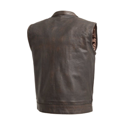 Sharp Shooter Men's Motorcycle Leather Vest Men's Leather Vest First Manufacturing Company   