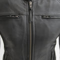 Supastar - Womens Motorcycle Leather Jacket Women's Leather Jacket First Manufacturing Company   