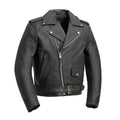 Superstar Men's Motorcycle Leather Jacket Men's Leather Jacket First Manufacturing Company Black XXS