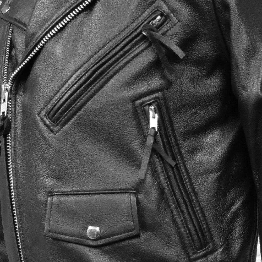 Superstar Men's Motorcycle Leather Jacket Men's Leather Jacket First Manufacturing Company