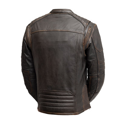 Men's Rider Club Leather Motorcycle Jacket