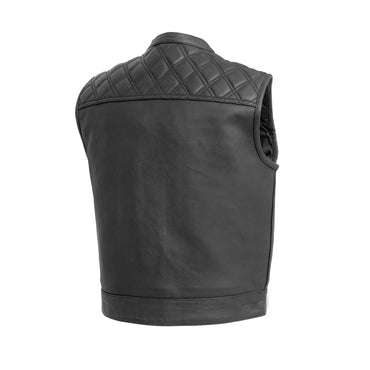 Upside Men's Club Style Leather Vest Men's Leather Vest First Manufacturing Company   