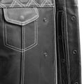 Upside Men's Club Style Leather Vest Men's Leather Vest First Manufacturing Company   