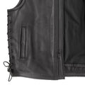 Venom Men's Motorcycle Leather Vest Men's Leather Vest First Manufacturing Company   