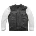 Vincent Men's Cafe Style Leather Jacket  First Manufacturing Company   