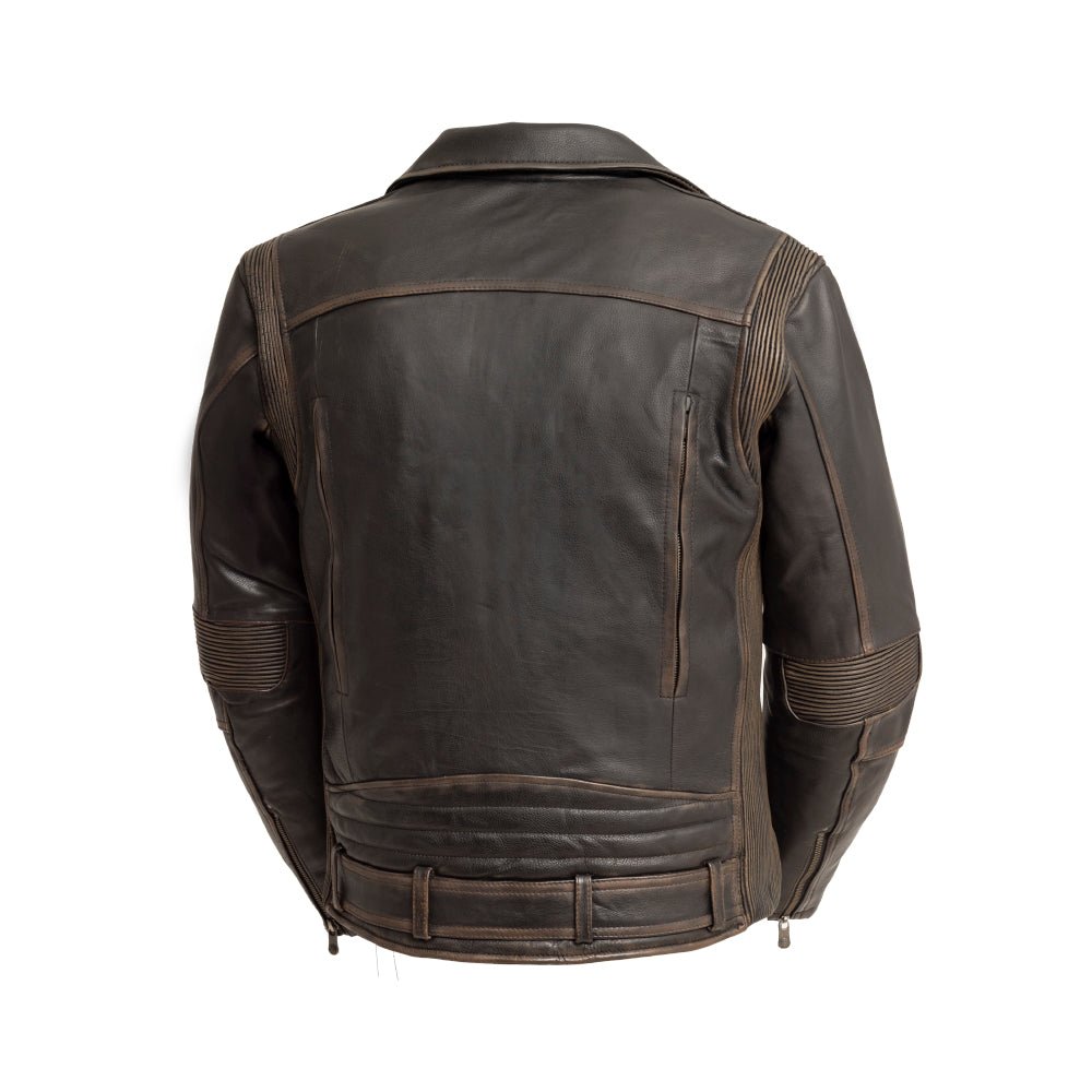 Wrath Men's Motorcycle Leather Jacket Men's Leather Jacket First Manufacturing Company