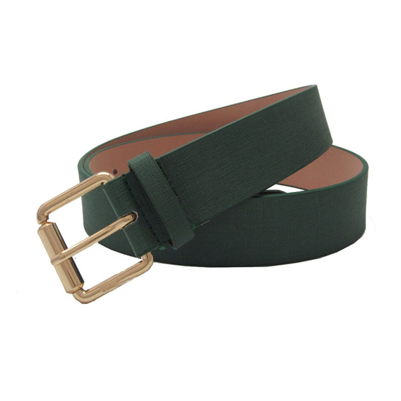 Men's leather snake belt