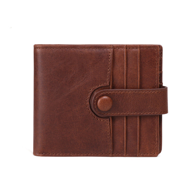 Antimagnetic leather men's wallet
