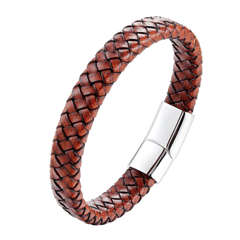 Woven leather bracelet personality bracelet