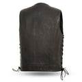 Rancher Men Motorcycle Leather Vest - Zohastyle