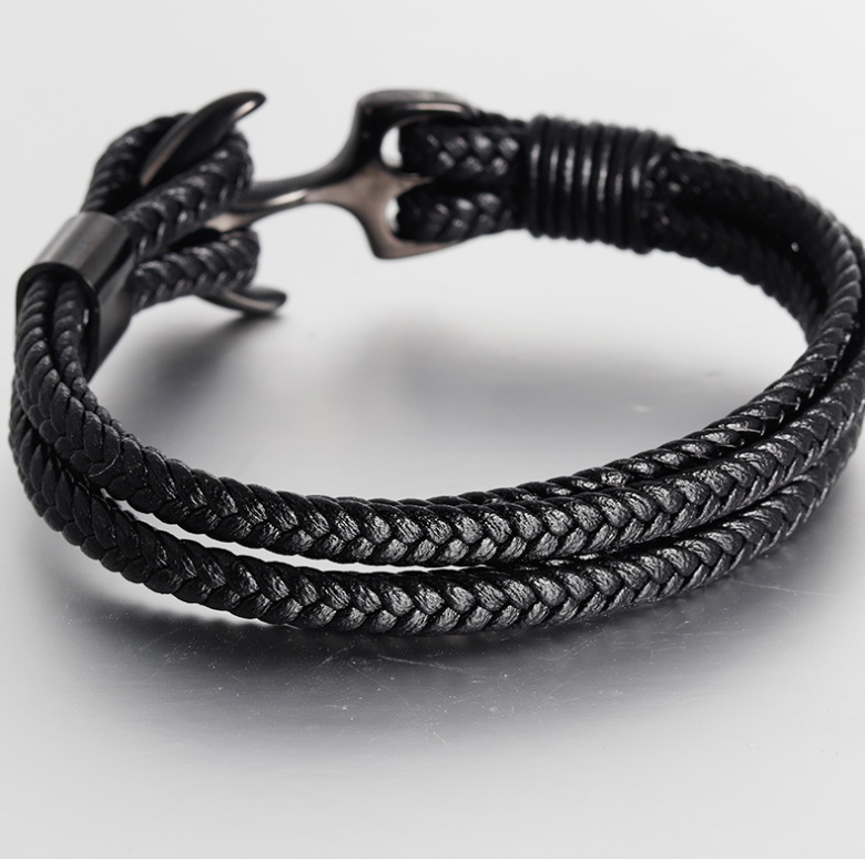 JBANS Handmade Black Genuine Leather Wrap Bracelet India  Ubuy