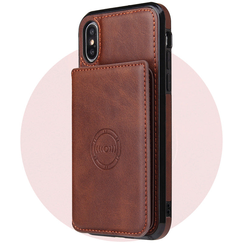 Card wallet leather case phone case