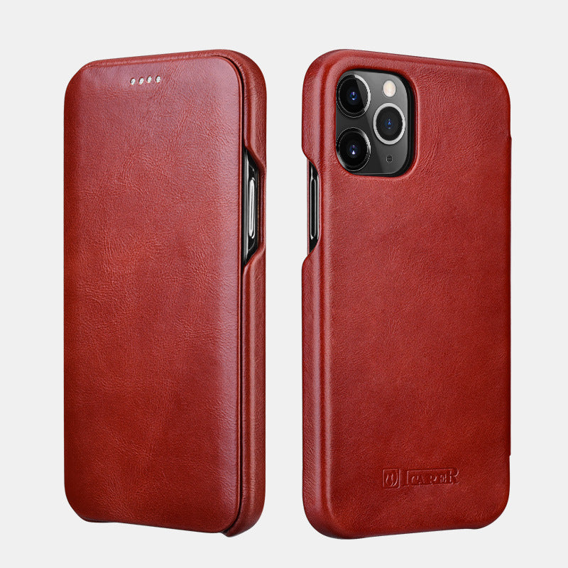Protective Leather Retro Business Phone Case