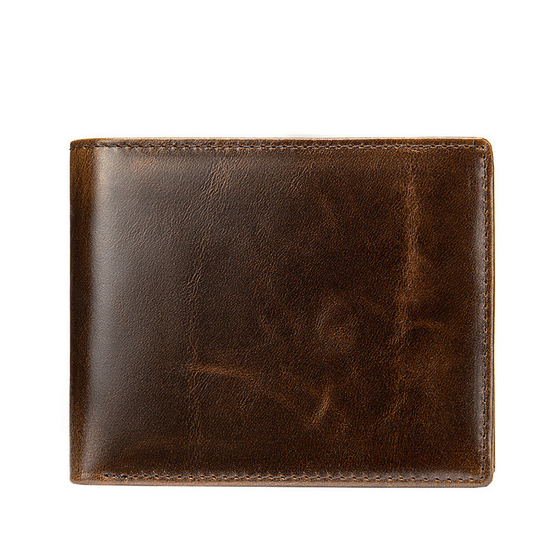 Men's Business Multi-card Wallet With Anti-magnetic Leather Wallet