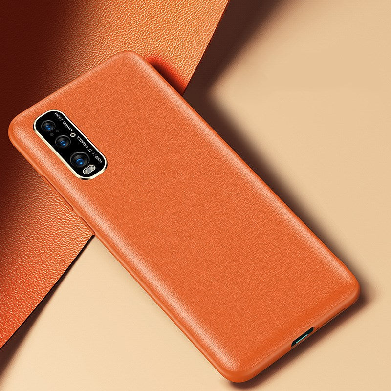 Plain leather phone case
