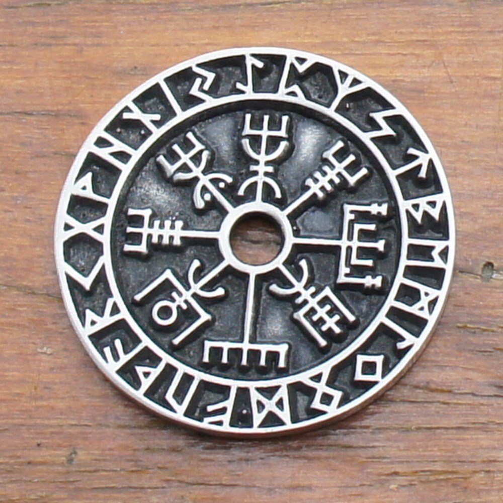 Hollow Viking Ethnic Style Rune Pendant Necklace