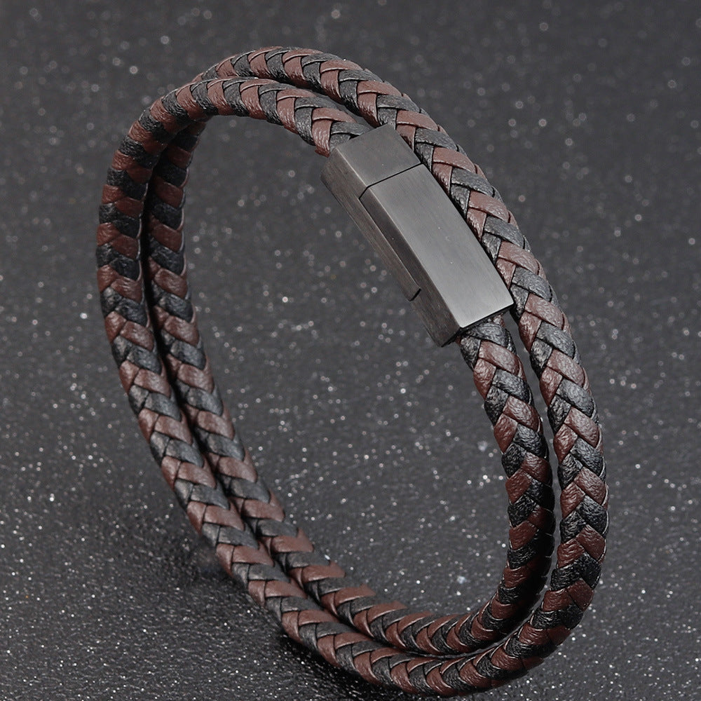 Leather bracelet simple leather bracelet men's leather bracelet