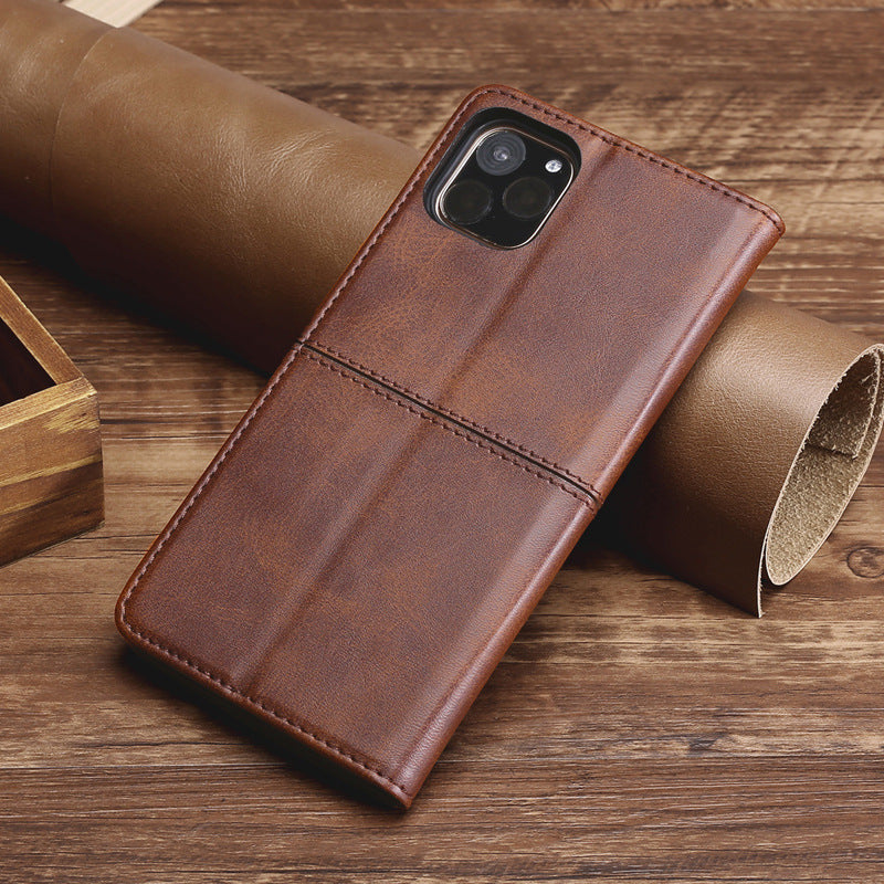 Leather Case, Magnetic Holder Mobile Phone Case