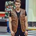 Men's leather vest - Zohastyle