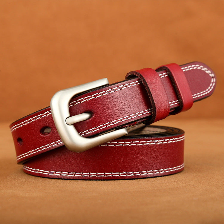 Ladies vintage leather belt