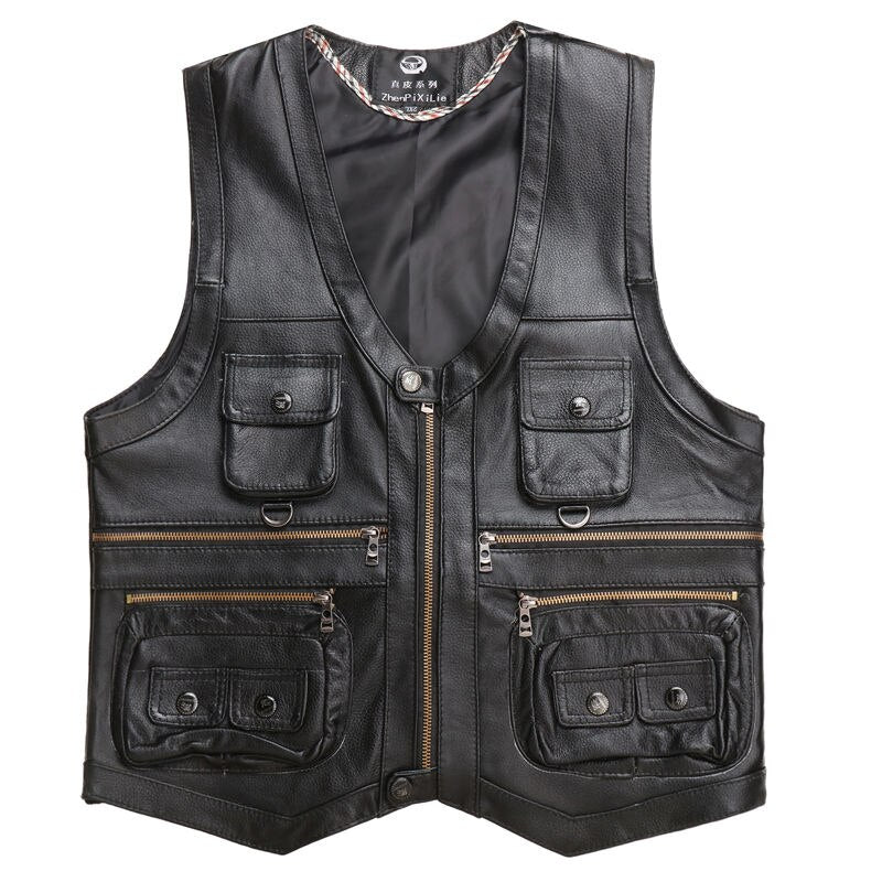 Men's leather vest - Zohastyle