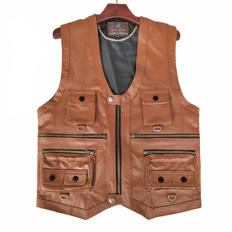 Men's leather vest - Zohastyle