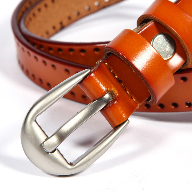 Women's leather belt
