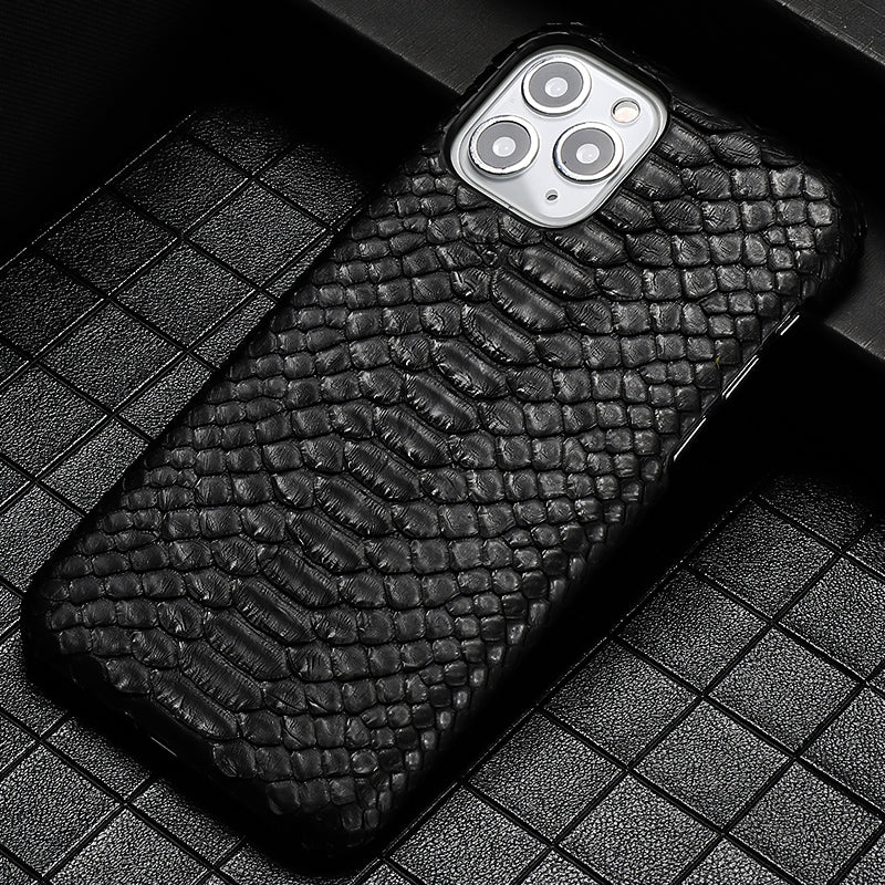 Male Python Leather High-end Luxury Business Phone Case