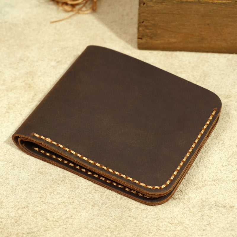 Men's handmade leather wallet