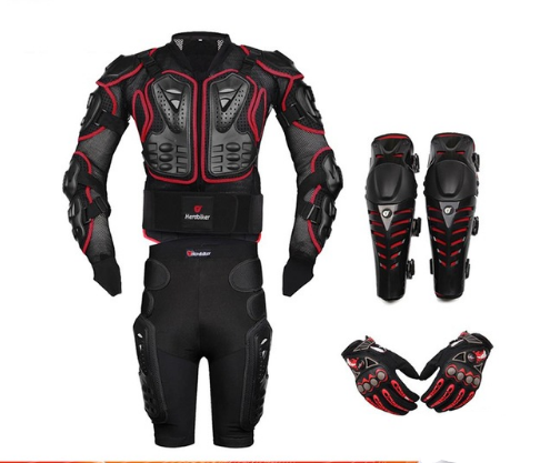 Genuine Motorcycle Jacket Racing Armor Protector ATV Motocross Body Protection Jacket Gear Mask Gift