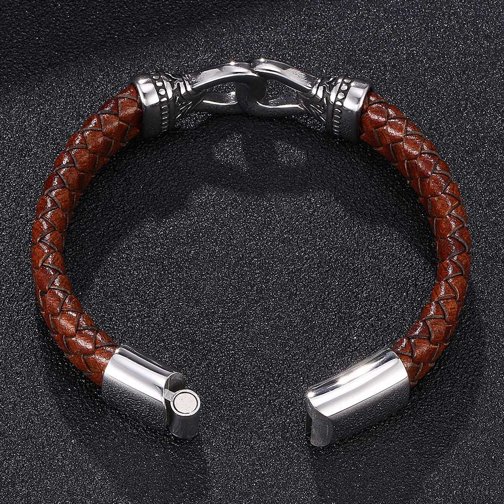 Vintage Leather Bracelet Hand-woven Fashion Leather Bracelet