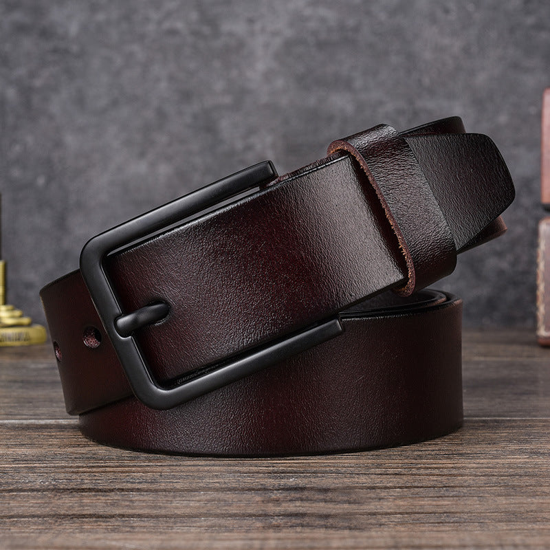 Direct selling men's leather leather belt casual belt