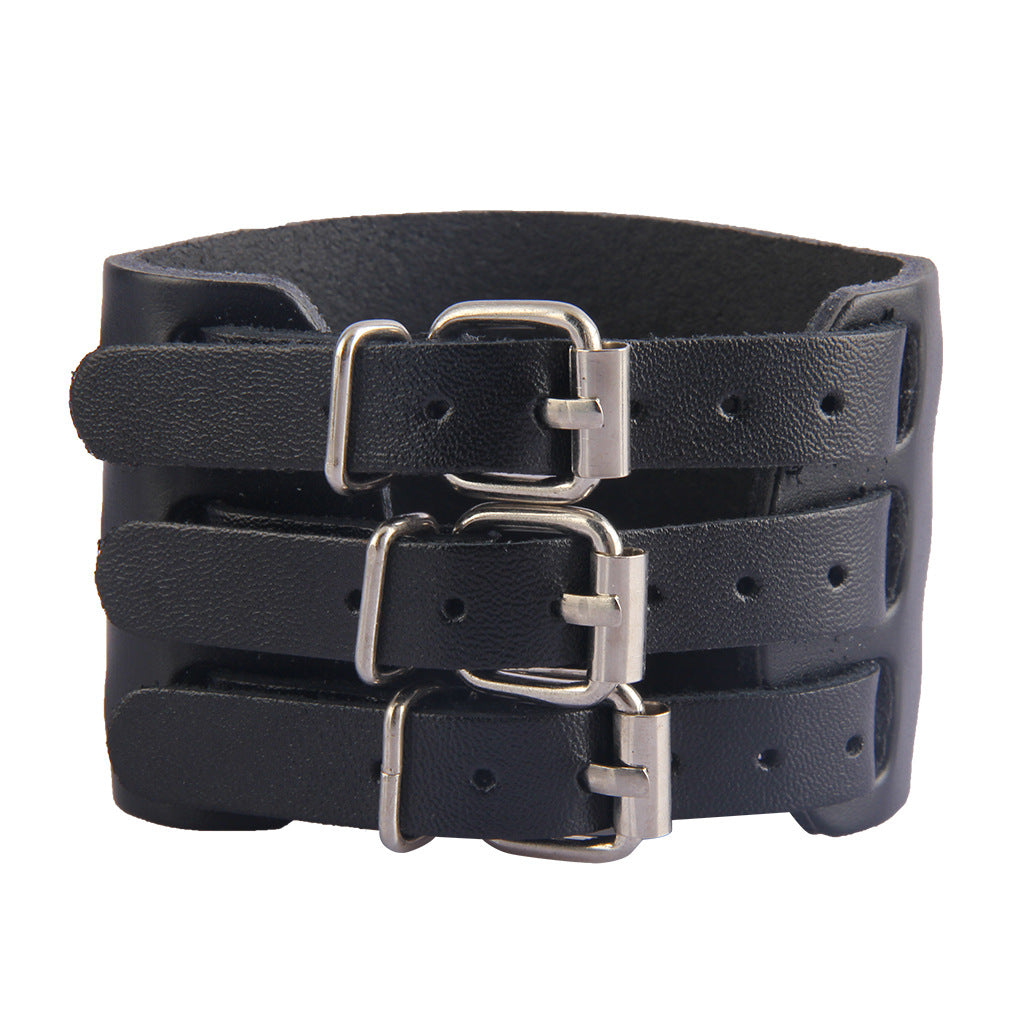 Men's Punk Leather Bracelet Bracelet