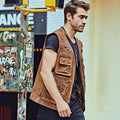 Men's leather vest - Zohastyle