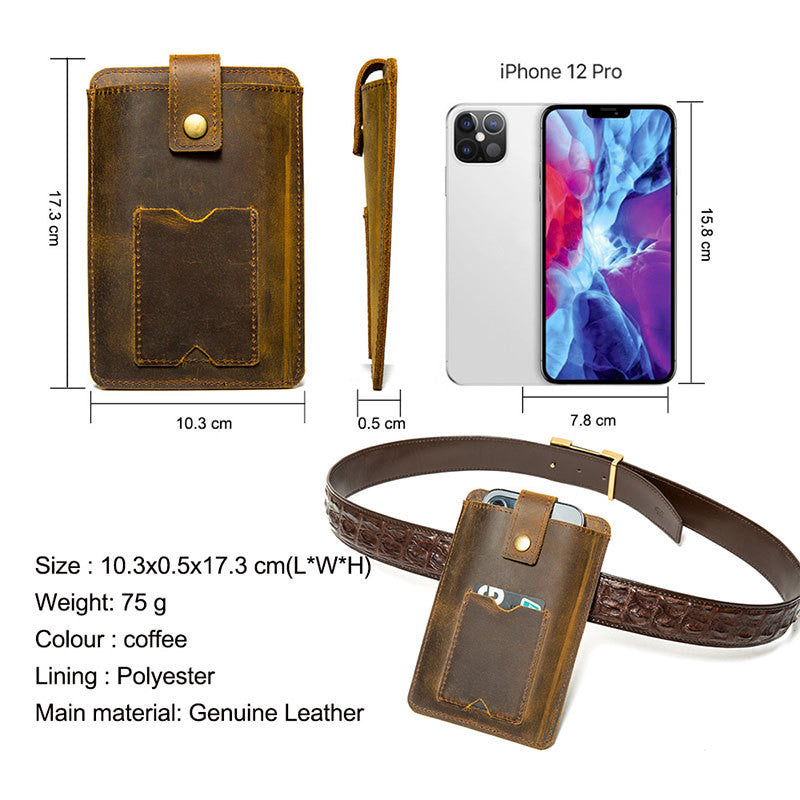 New Mobile Phone Leather Case With Large Screen