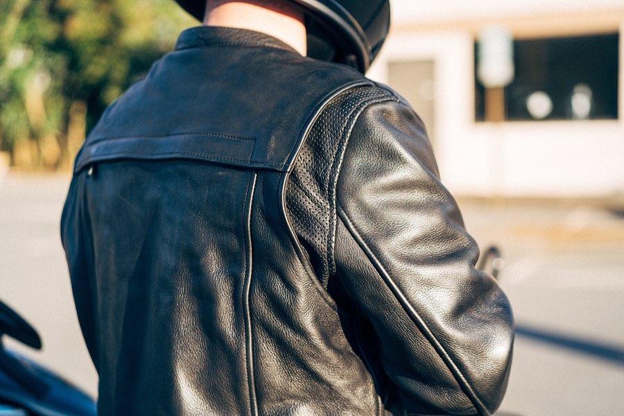 Revolt Men Biker Leather Jacket New Jersey