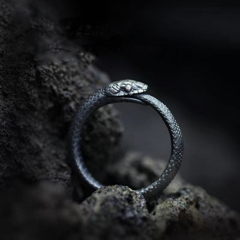 Live Mouth Ring Ouroboros Ring Hypoallergenic Men And Women Tide