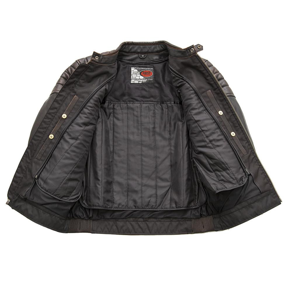 Crusader Men's Motorcycle Leather Jacket