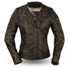 Jasmin - Women's Leather Motorcycle Jacket - Zohastyle