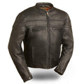 Stakes Racer - Men's Motorcycle Leather Jacket - Zohastyle