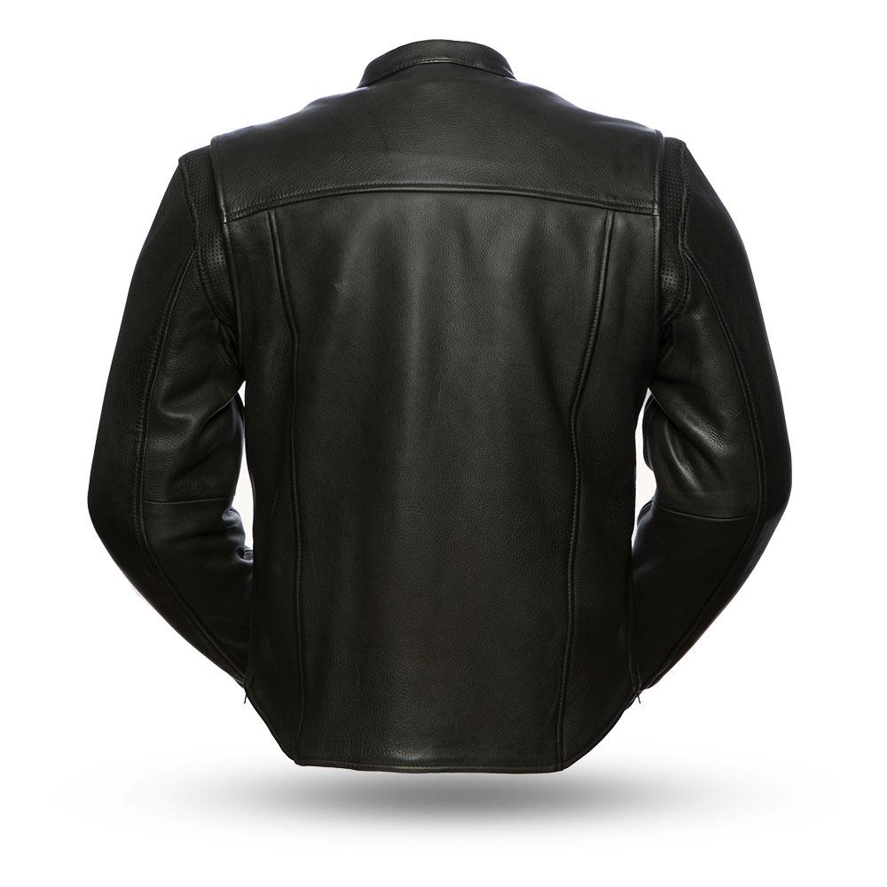 Revolt Men Biker Leather Jacket New Jersey - Zohastyle